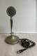 Vintage Astatic D-104 Silver Lollipop Microphone With T-UG8 Base Stand UNTESTED
