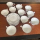 Vtg 1960s Lenox Oxford Bryn Mawr Bone China Teacups & Saucers - Set Of 22 Vtg 1960s Lenox Oxford Bryn Mawr Bone China Teacups & Saucers - Set Of 22