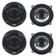 BOSS NX524 5.25" 600W 4-Way Car Audio Coaxial Speakers Stereo Black 4 Ohm BOSS NX524 5.25" 600W 4-Way Car Audio Coaxial Speakers Stereo Black 4 Ohm