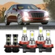 For 2008-2014 Cadillac CTS Sedan 6x 6000K LED Headlight Bulbs Hi/Low + Fog Light