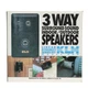 KLH 3 Way Surround Sound Indoor/Outdoor Speakers Model 403 NEW Open Box