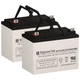 SigmasTek SP12-35 (NB) VRLA Battery Replacement Set of 2 for Damaco Electro-Lite SigmasTek SP12-35 (NB) VRLA Battery Replacement Set of 2 for Damaco Electro-Lite