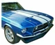 Decal Graphic Sticker Stripe Body Kit for Classic Ford Mustang 1965-1973 Trunk Decal Graphic Sticker Stripe Body Kit for Classic Ford Mustang 1965-1973 Trunk