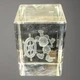 Rare VTG Disney Arribas Brothers Crystal Laser Etched 3-D Cube Steamboat Willie Rare VTG Disney Arribas Brothers Crystal Laser Etched 3-D Cube Steamboat Willie