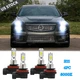 LED Headlights High Low Beam Bulbs 6000K For 2008-2016 Cadillac CTS 4Pcs Combo