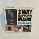 KLH Model 403a 3 Way Surround Sound Indoor/Outdoor Speakers 4" 40w NOS 90s 