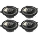 Pack of 4 Zeus Coaxial Car Speakers,5.25" 200 W, 2-Way Audio Sound System Pack of 4 Zeus Coaxial Car Speakers,5.25" 200 W, 2-Way Audio Sound System