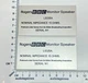 Rogers BBC Monitor LS 3/5A Speaker Rear Plate Logo Silver Custom Made Aluminum 