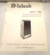 VTG McINTOSH XR 16 SPEAKER INSTRUCTION MANUAL - ORIGINAL - LOUDSPEAKER SYSTEM