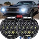For Ford 1965-1973 Mustang / For Bronco Pair 7'' Round LED Headlights Hi/Lo Beam For Ford 1965-1973 Mustang / For Bronco Pair 7'' Round LED Headlights Hi/Lo Beam