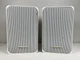 Realistic Minimus -77 White Bookshelf Speakers 40-2055 ~ 8.5" FOR PARTS READ
