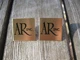 2 Acoustic Research Speaker Brass Badge 1-1/8" AR-3 AR-2 AR-2a Logo Tag THE BEST