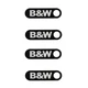 B&W DM12 DM14 custom made replacement speaker logo Badge 32mm(1.26")X9mm(0.35") B&W DM12 DM14 custom made replacement speaker logo Badge 32mm(1.26")X9mm(0.35")