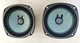 Pair of 1975 CTS 8 Ohm  4.5" inch Ceramic Magnet Mid Range Speakers