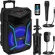 Pyle 12in Bluetooth PA Speaker System 800W Rechargeable & Durable & Stylish