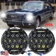 For Ford Mustang 1965-1973 DOT Pair 7" Inch Round LED Headlights High Low Beam For Ford Mustang 1965-1973 DOT Pair 7" Inch Round LED Headlights High Low Beam