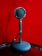 Vintage 1950's Astatic D-104 crystal microphone w adapter & Atlas DS5 desk stand