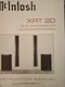 McIntosh XRT-20 Speakers Service Manual Original Serial CJ1001 McIntosh XRT-20 Speakers Service Manual Original Serial CJ1001