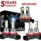 For 2008-2014 Cadillac CTS Sedan 6x 6000K LED Headlight Bulbs Hi/Low + Fog Light