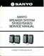 Vintage Sanyo Model SX-802/ SX-803 Speaker System Service Manual