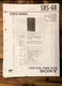 Sony SRS-68 Speaker Service Manual *Original* Sony SRS-68 Speaker Service Manual *Original*