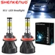 H11 LED Headlight Low Beam Bulbs 6000K Cold White For Cadillac CTS 2008-2015