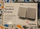 RADIOSHACK Splash Resistant Speaker System 40-1442 Removable Stands NIB