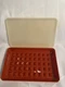 Vintage Orange TUPPERWARE 1292-8 Deli Meat Keeper Marinade Container Tight Seal