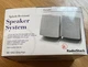 RADIOSHACK Splash Resistant Speaker System 40-1442 Removable Stands NIB