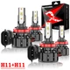For Cadillac CTS 2008-2014 4X 6000K LED High Low Beam Headlights Lamp Bulbs Kit