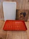Vintage 80's - Tupperware Season N Serve Marinade Container~ Paprika Red 1292-8