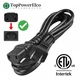 6ft ETL 2-Prong AC Power Cord Cable For Klipsch SW-115 SW-110 Wireless Subwoofer