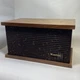 VINTAGE TeleMatic Minstrel SPEAKER WOOD BASE MS-555 15x9x8.5&rdquo; Cabinet Vtg Brown