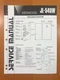 ORIGINAL SERVICE MANUAL & SCHEMATIC KENWOOD JL-540W SPEAKER SYSTEM D446