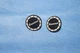 2 Original Sansui Speaker Grill Emblems / Badges From A SP-200 Speaker