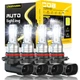 Fit Cadillac CTS 2003-2007 Combo LED Headlight High/Low Beam 6000K White Bulbs