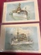 1898 4 POSTCARDS U.S. BATTLESHIP INDIANA MAINE CRUISER NEW YORK COLUMBIA C5-18