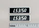  LS3/5A Speaker Grill Badge for Rogers Custom Made Aluminum PAIR 