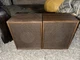 Vintage Radio Shack SOLO-5 Full Range Speakers in Walnut Look Cabinet - 8 Ohm