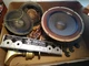 Very Rare Mid Century Modern University TMS-2 Console Stereo Speakers all guts Very Rare Mid Century Modern University TMS-2 Console Stereo Speakers all guts