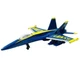 Navy Blue 1/64 Angels F/A-18 Hornet Fighter Jet Die Cast Model Simulation Plane