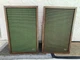 BOZAK B 301-CD Floor SPEAKERS Green Grilles Input 8 ohms Norwalk, Conn USA