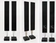 Bang & Olufsen BeoLab 8000 Black Active Loudspeaker Pair Wired 125W RMS Metal