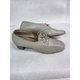 Womens Taupe Leather Oxford Pumps Footsaver Shoes Lace Up Heels 8.5, 1960s READ Womens Taupe Leather Oxford Pumps Footsaver Shoes Lace Up Heels 8.5, 1960s READ
