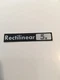 Vintage Rectilinear 5a Grill Cover Name Badge Emblem RARE