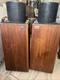 Pair Of Ohm Walsh 2 Speakers In Good Working Conditions  Has The F&aacute;bric Covers