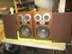 vintage TAMON TS 7000 LOUDSPEAKERS 1970's Antique Walnut,freshly serviced,japan