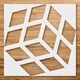 3D Cube Design Geometric Wall Art Reusable Plastic Stencil - StencilAir 3D Cube Design Geometric Wall Art Reusable Plastic Stencil - StencilAir