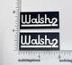 OHM Walsh 2 Speakers Custom Made Reproduction Badges Aluminum Self Stick