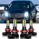 For Cadillac CTS CT-S 2008-2014 Combo 6000K LED Headlight Bulbs High Low Beam